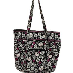 Vera Bradley Disney Parks Mickey Meets Birdie large cotton quilted tote bag